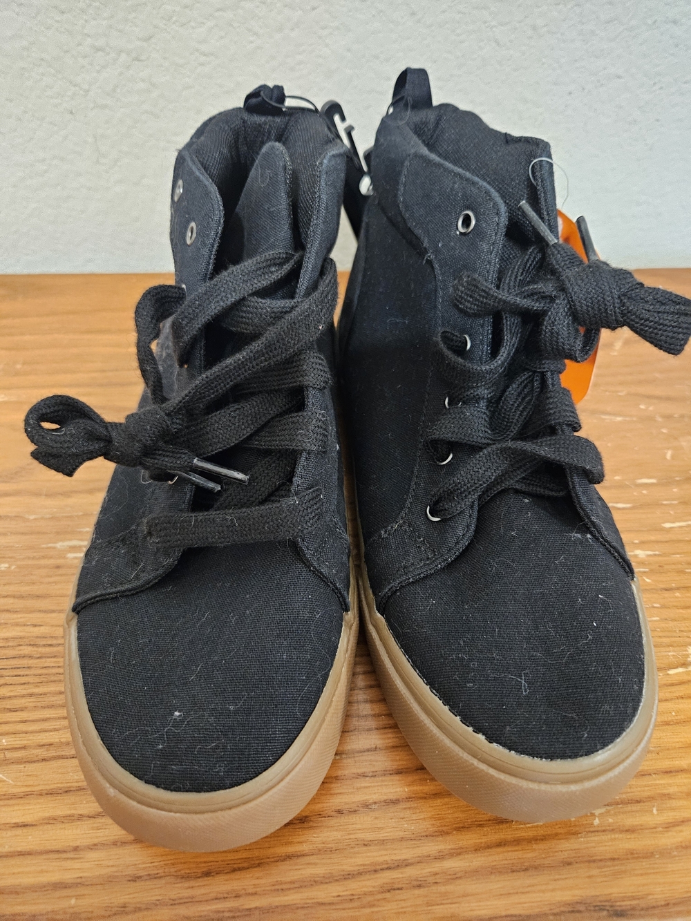 wonder nation Black High-Top Sneakers with Gum Sole